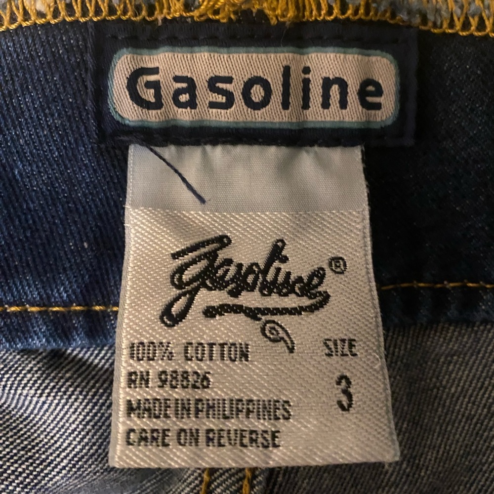 vintage gasoline y2k 70s retro 90s flare jeans - Picture 5 of 6